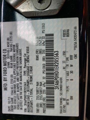 Photo 10 from auction – 2014 FORD FUSION SE with VIN 3FA6P0HD1ER205563