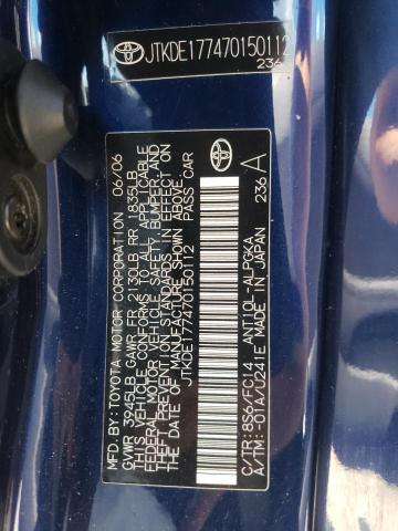 Photo 10 from auction – 2007 SCION TC with VIN JTKDE177470150112
