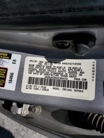 Photo 10 from auction – 2010 TOYOTA COROLLA BA with VIN 1NXBU4EE6AZ184472