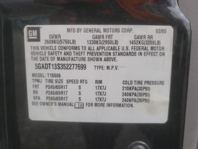 Foto 10 de la subasta – 2005 BUICK RAINIER CX con VIN 5GADT13S352277699
