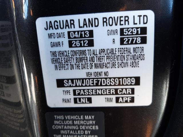 Photo 10 from auction – 2013 JAGUAR XF with VIN SAJWJ0EF7D8S91089
