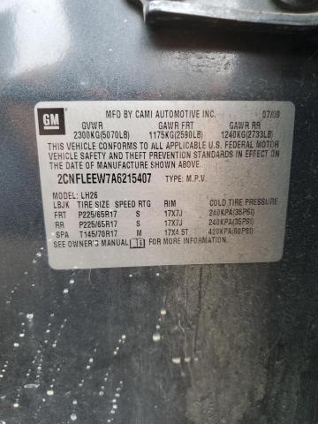 Photo 10 from auction – 2010 CHEVROLET EQUINOX LT with VIN 2CNFLEEW7A6215407
