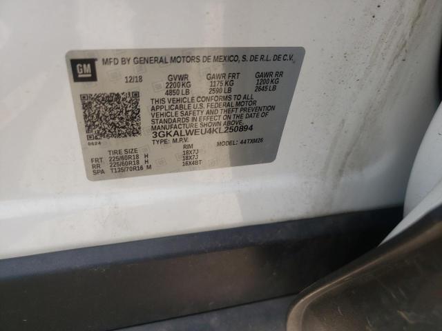 Photo 10 from auction – 2019 GMC TERRAIN SL with VIN 3GKALWEU4KL250894