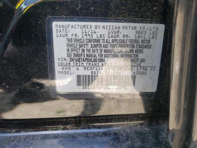 Photo 10 from auction – 2017 NISSAN SENTRA S with VIN 3N1AB7AP0HL661094