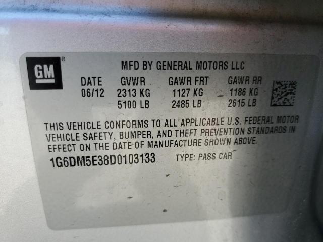 Photo 10 from auction – 2013 CADILLAC CTS PERFOR with VIN 1G6DM5E38D0103133