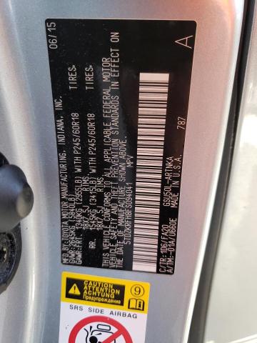 Photo 10 from auction – 2015 TOYOTA HIGHLANDER with VIN 5TDZKRFH8FS094041