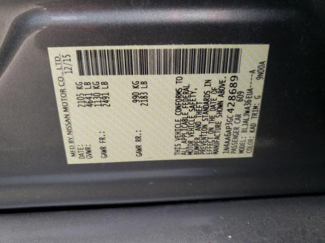 Photo 10 from auction – 2016 NISSAN MAXIMA 3.5 with VIN 1N4AA6AP3GC428689