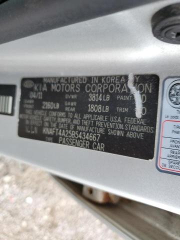 Photo 10 from auction – 2011 KIA FORTE LX with VIN KNAFT4A25B5434667