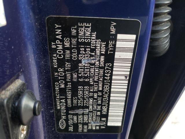 Photo 10 from auction – 2011 HYUNDAI TUCSON GLS with VIN KM8JU3AC8BU144373