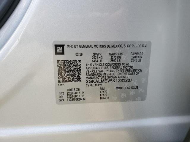Photo 10 from auction – 2019 GMC TERRAIN SL with VIN 3GKALMEV5KL331237
