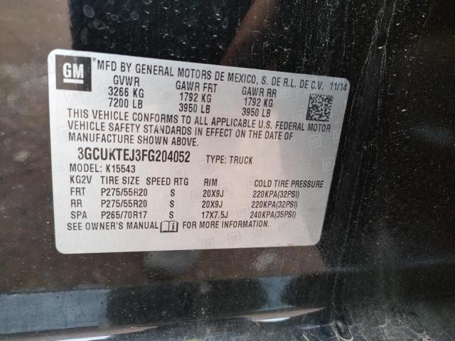 Photo 10 from auction – 2015 CHEVROLET SILVERADO with VIN 3GCUKTEJ3FG204052