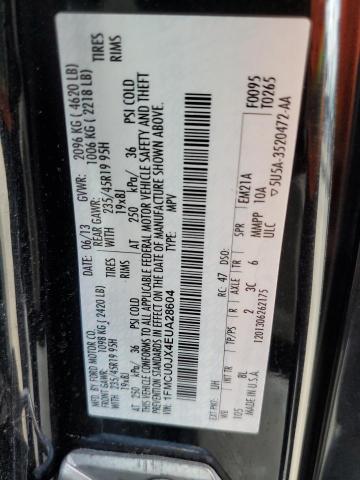 Photo 10 from auction – 2014 FORD ESCAPE TIT with VIN 1FMCU0JX4EUA28604