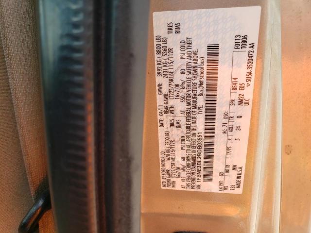 Photo 10 from auction – 2011 FORD ECONOLINE with VIN 1FBNE3BL2BDB03551