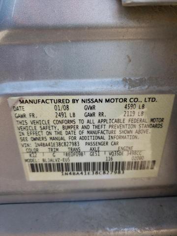 Photo 10 from auction – 2008 NISSAN MAXIMA SE with VIN 1N4BA41E38C827983
