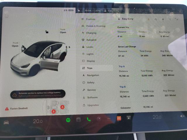 Photo 8 from auction – 2020 TESLA MODEL Y with VIN 5YJYGDEF9LF028176