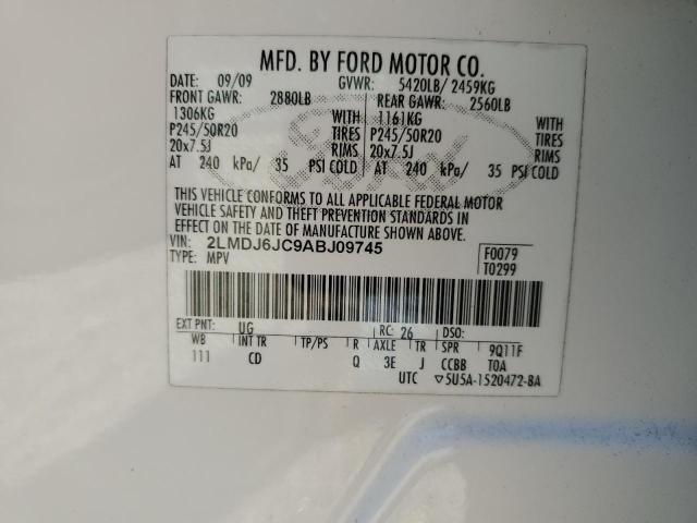 Photo 10 from auction – 2010 LINCOLN MKX with VIN 2LMDJ6JC9ABJ09745
