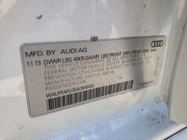 Photo 10 from auction – 2014 AUDI A4 PREMIUM with VIN WAUFFAFL0EA084643