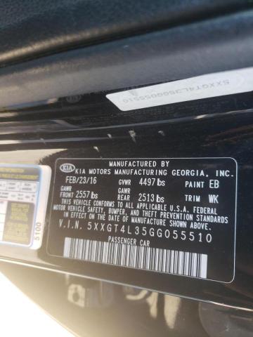 Photo 10 from auction – 2016 KIA OPTIMA LX with VIN 5XXGT4L35GG055510