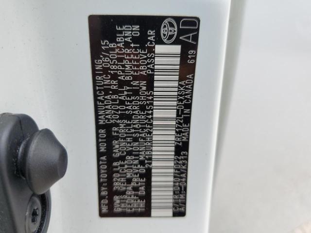 Photo 10 from auction – 2015 TOYOTA COROLLA L with VIN 2T1BURHE2FC445145