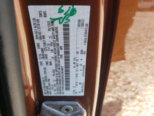 Foto 10 de la subasta – 2017 FORD ESCAPE SE con VIN 1FMCU0GD2HUC63407