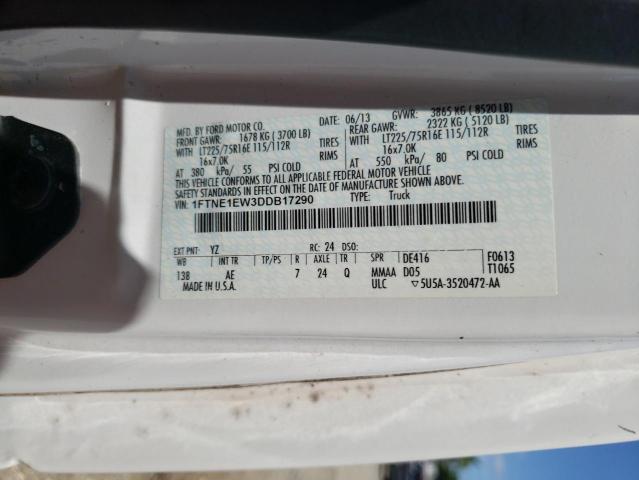 Photo 10 from auction – 2013 FORD ECONOLINE with VIN 1FTNE1EW3DDB17290