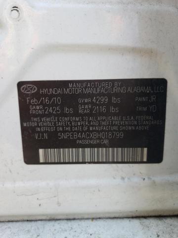Photo 10 from auction – 2011 HYUNDAI SONATA GLS with VIN 5NPEB4ACXBH018799
