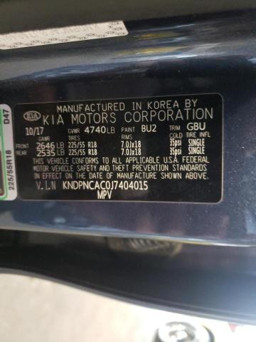 Photo 10 from auction – 2018 KIA SPORTAGE E with VIN KNDPNCAC0J7404015