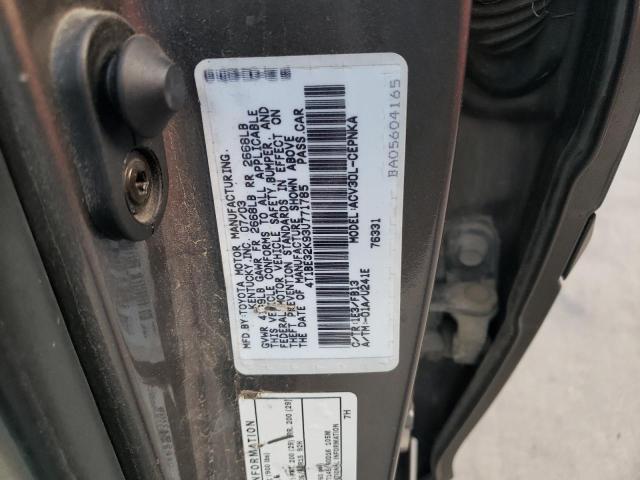 Photo 10 from auction – 2003 TOYOTA CAMRY LE with VIN 4T1BE32K93U771785