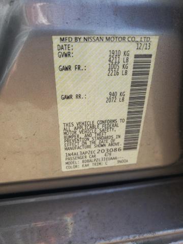 Photo 10 from auction – 2014 NISSAN ALTIMA 2.5 with VIN 1N4AL3AP2EC203086