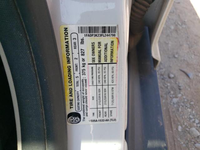 Photo 10 from auction – 2015 FORD FOCUS SE with VIN 1FADP3K23FL244798