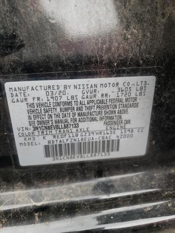 Photo 10 from auction – 2020 NISSAN VERSA SV with VIN 3N1CN8EV8LL887133