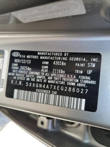 Photo 10 from auction – 2014 KIA OPTIMA EX with VIN 5XXGN4A7XEG286027