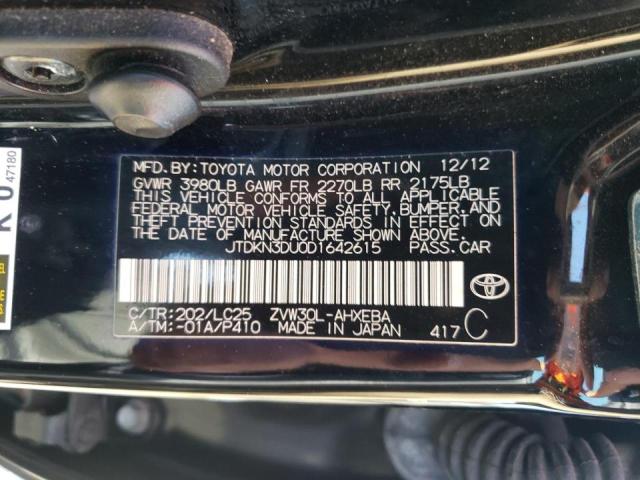 Photo 10 from auction – 2013 TOYOTA PRIUS with VIN JTDKN3DU0D1642615