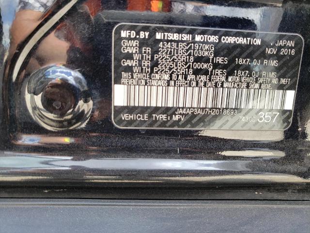 Photo 10 from auction – 2017 MITSUBISHI OUTLANDER with VIN JA4AP3AU7HZ018693
