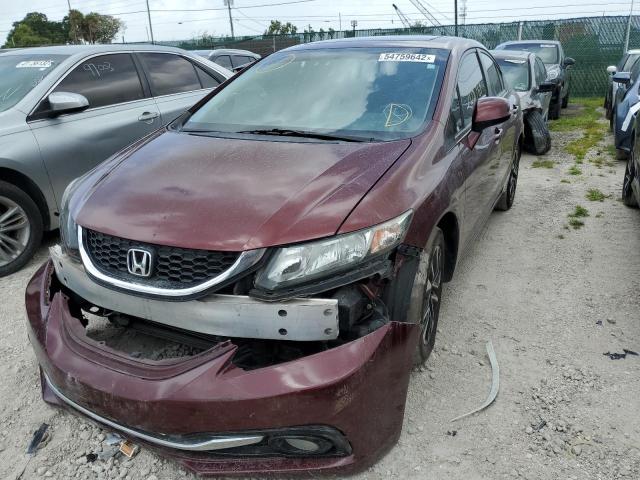 Photo 2 from auction – 2013 HONDA CIVIC EXL with VIN 2HGFB2F90DH541784