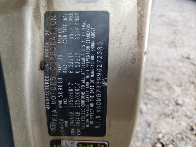 Photo 10 from auction – 2009 KIA SEDONA with VIN KNDMB233996272330