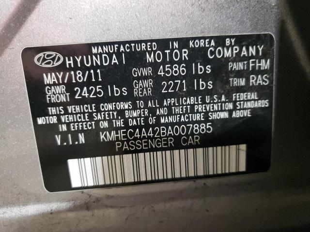 Photo 10 from auction – 2011 HYUNDAI SONATA HYB with VIN KMHEC4A42BA007885