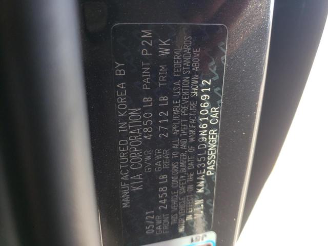Photo 10 from auction – 2022 KIA STINGER GT with VIN KNAE35LD9N6106912