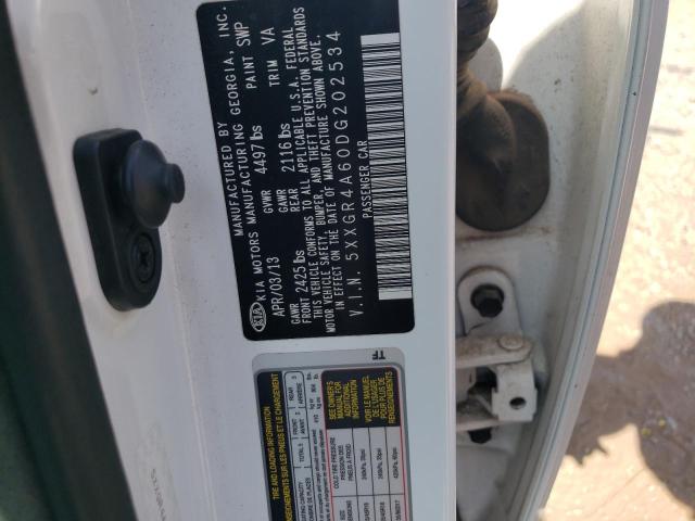 Photo 10 from auction – 2013 KIA OPTIMA SX with VIN 5XXGR4A60DG202534