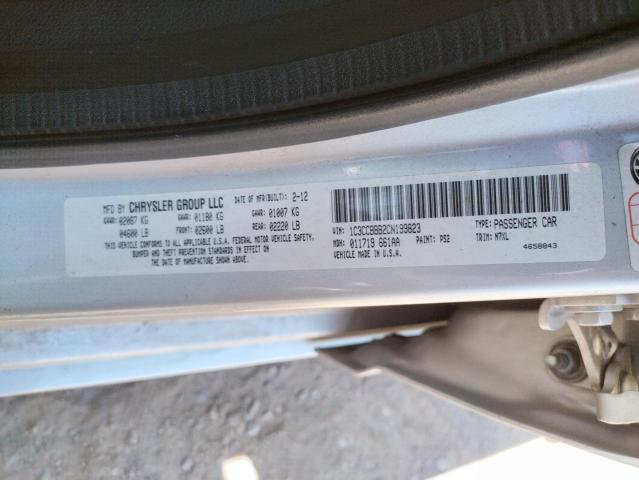 Photo 10 from auction – 2012 CHRYSLER 200 TOURIN with VIN 1C3CCBBB2CN199823