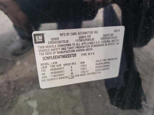 Photo 10 from auction – 2010 CHEVROLET EQUINOX LT with VIN 2CNFLEEW7A6222728