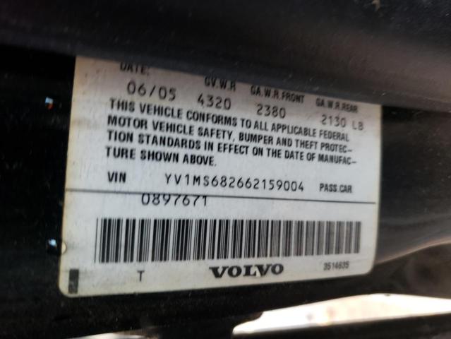 Photo 10 from auction – 2006 VOLVO S40 T5 with VIN YV1MS682662159004