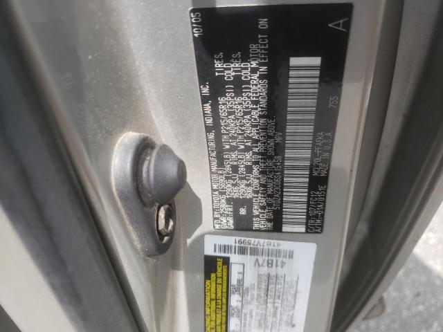 Photo 10 from auction – 2006 TOYOTA SIENNA CE with VIN 5TDZA23C06S415458
