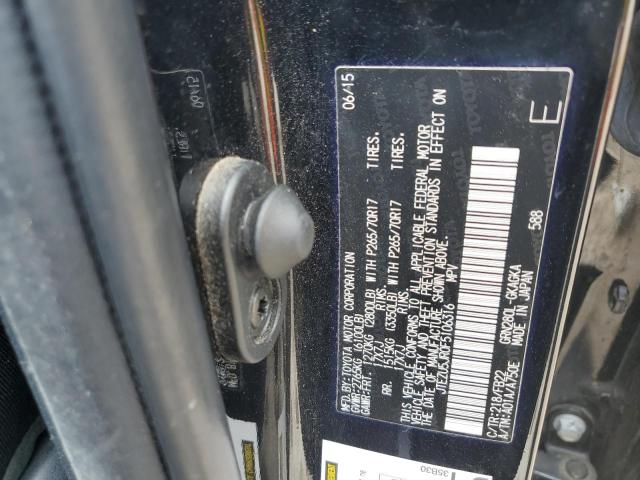Photo 10 from auction – 2015 TOYOTA 4RUNNER SR with VIN JTEZU5JR0F5106316