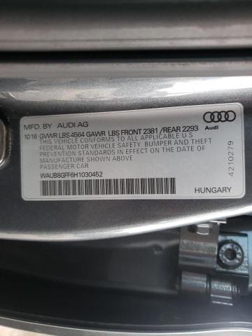 Photo 10 from auction – 2017 AUDI A3 PREMIUM with VIN WAUB8GFF6H1030452