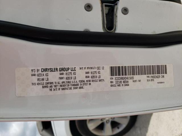 Photo 10 from auction – 2013 DODGE CHARGER SE with VIN 2C3CDXBGXDH615035
