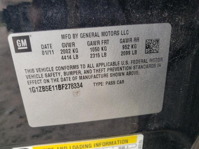 Photo 10 from auction – 2011 CHEVROLET MALIBU LS with VIN 1G1ZB5E11BF278334