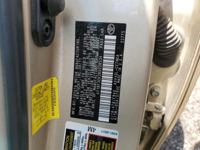 Photo 10 from auction – 2011 TOYOTA CAMRY BASE with VIN 4T1BF3EK2BU228334