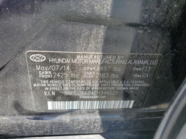 Photo 10 from auction – 2014 HYUNDAI SONATA SE with VIN 5NPEC4AB4EH946021
