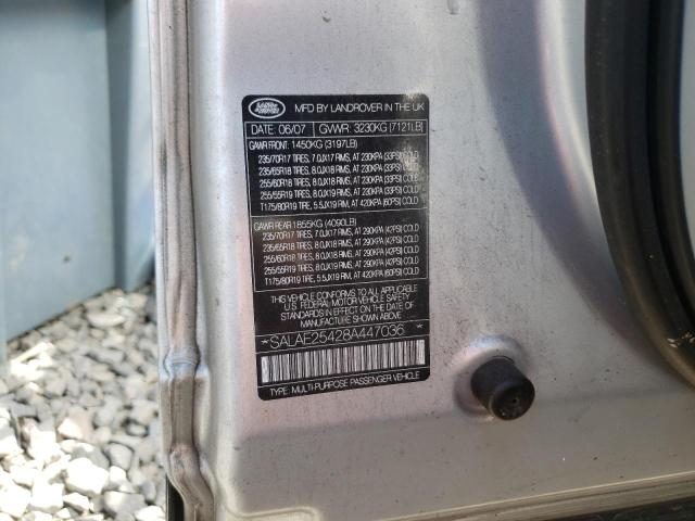 Photo 10 from auction – 2008 LAND ROVER LR3 SE with VIN SALAE25428A447036